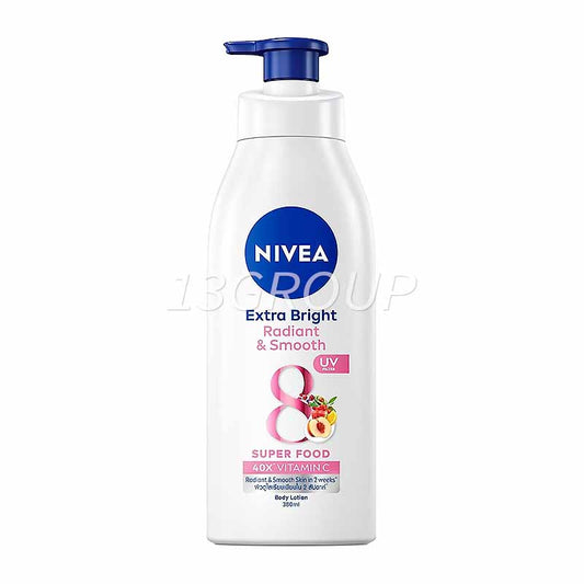 NIVEA Extra Bright Radiant & Smooth Super Food Body Lotion, 380ml